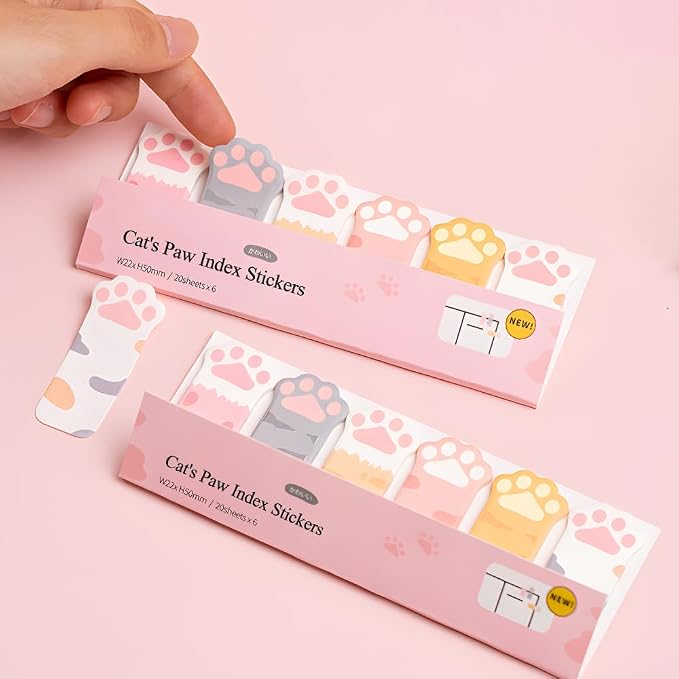 480Pcs Cat's Claw Page Markers Sticky Index Tabs, Arrow Flag Tabs Self Adhesive by PANDENNER