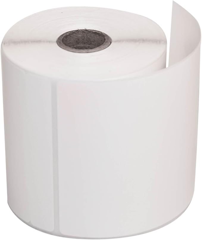 CompuLabel Direct Thermal Labels, 4x6 Inch, White, Roll, Permanent Adhesive, Near IR scan able with 3/4-Inch tab for FedEx,245 per Roll,12 Rolls/Carton (530695)-DeskLoop Office