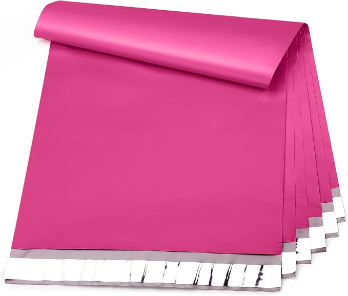 Metronic Pink Poly Mailers 14.5x19 Large Poly Mailers 100 Pack Self-Seal by METRONIC