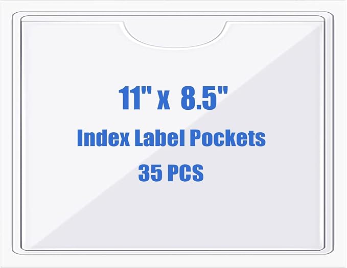 Origin-Joy 35 PCS Self Adhesive Index Card Pockets by Origin-Joy