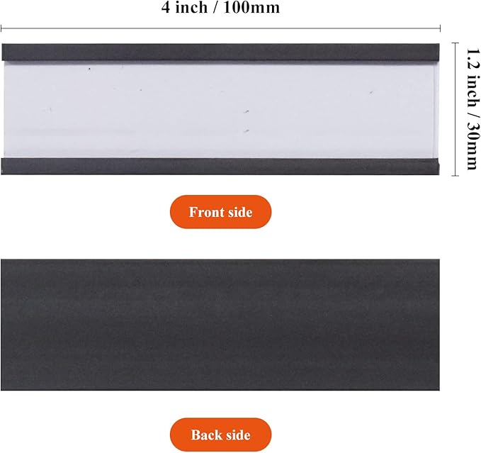 C Channel Magentic Label Holders 1.2x4 Inch, Magnetic Labels - Image 5