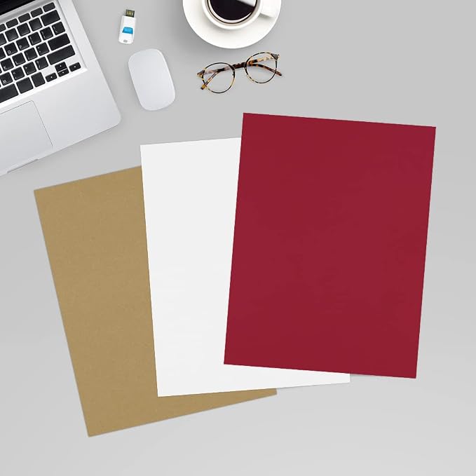 LUXPaper 8.5" x 11" Paper | Letter Size | Garnet Red | 80lb. Text | 1, 000 Qty - Image 6