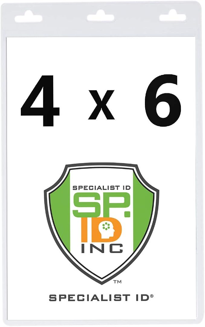 10 Pack - Premium 4X6 Badge Holder - Heavy Duty Extra Large Badge and - Image 7