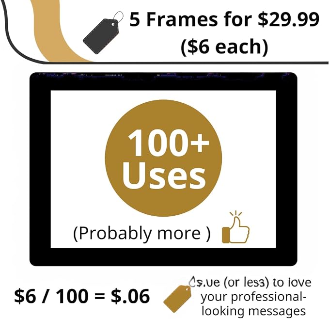 8.5 x 11 Adhesive Wall Frames - Image 12