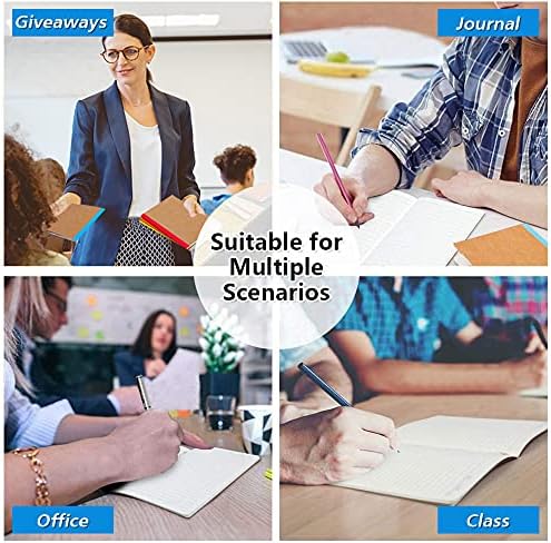 feela 16 Pack Composition Notebooks Bulk, Kraft Cover Lined Blank College Ruled - Image 7