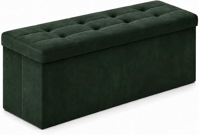 ALASDO 43 Inch Folding Storage Ottoman Bench by ALASDO