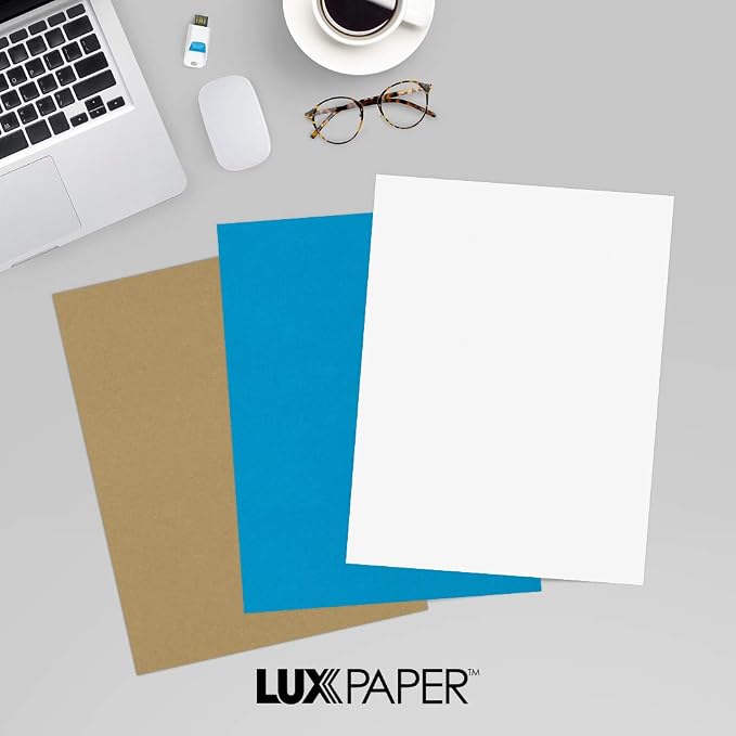 LUXPaper 8.5" x 11" Classic Crest Paper | Letter Size | Brilliant White | 70lb. - Image 9