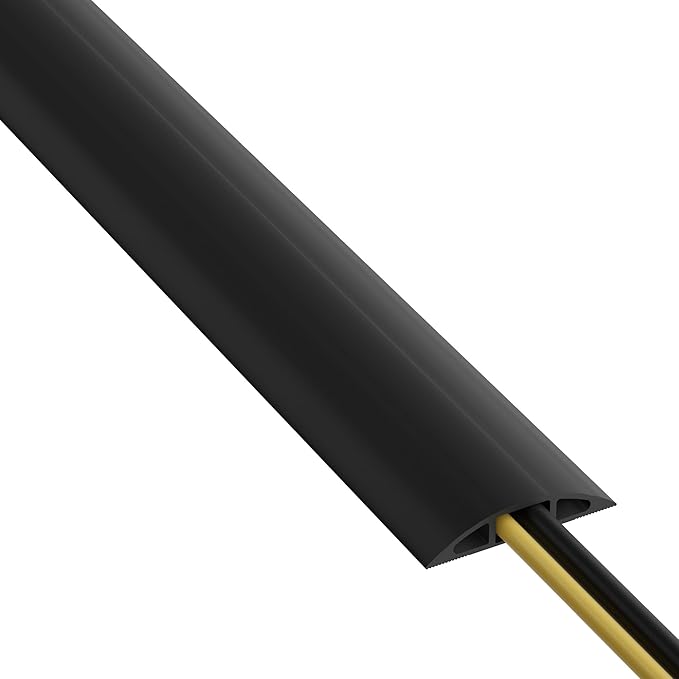 D-Line 30ft Floor Cord Cover, Floor Cable Protector, Extension Cord Cover by D-LineUSAinc