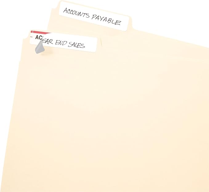 Avery File Folder Labels on 4" x 6" Sheets, Permanent Adhesive, 2/3" x 3-7/16" - Image 3