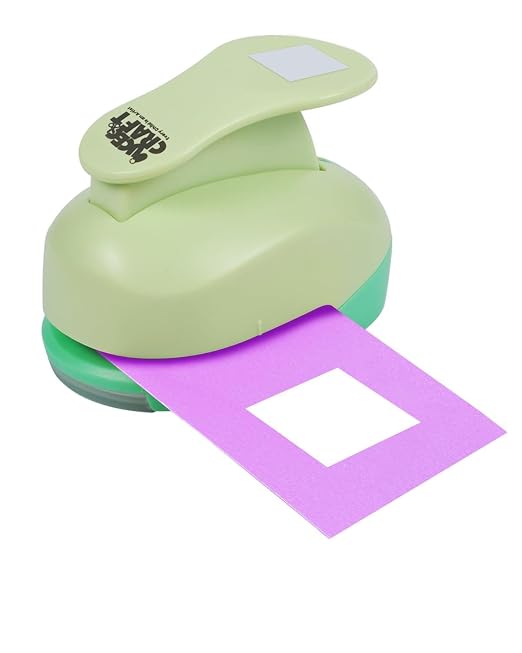 UCEC 1 Inch Square Punch, Craft Lever Paper Punch by UCEC