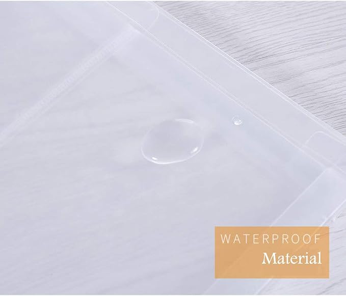 9x12 Clear Zip Plastic Envelopes File Document Paper Holder Pack of 24 - Image 3