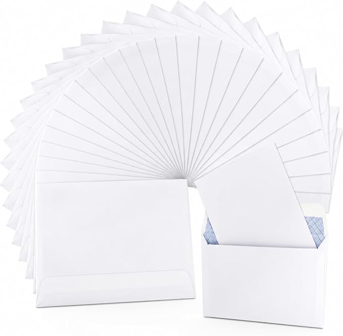 Pralb 200 Pack 4x6 White Kraft Envelopes, Self Seal Business Envelopes by Unknown