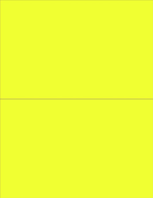 NextDayLabels - 8-1/2 x 11 Neon Color High Light Fluorescent Labels by NextDayLabels