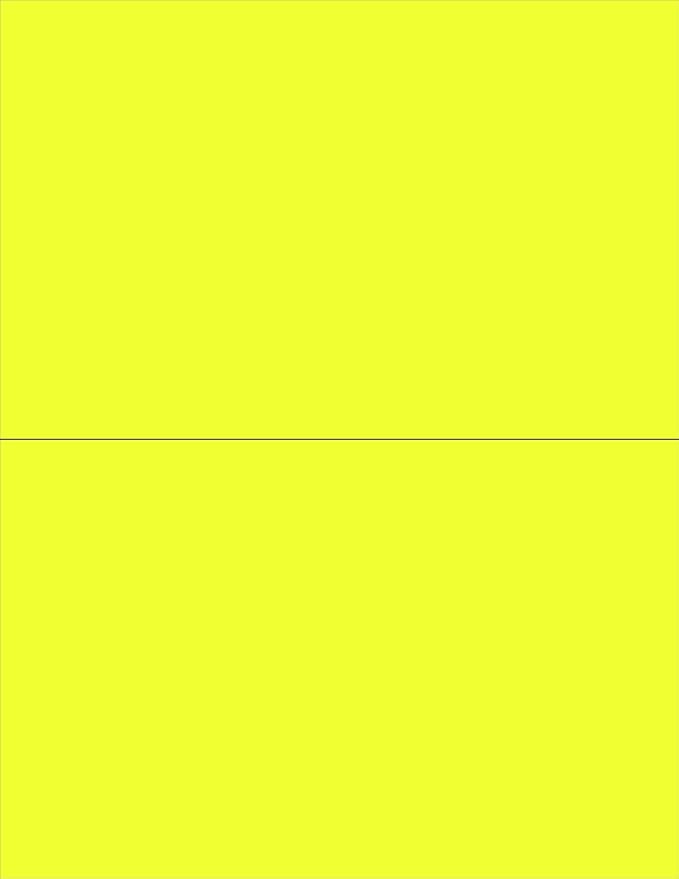 NextDayLabels - 8-1/2 x 11 Neon Color High Light Fluorescent Labels by NextDayLabels