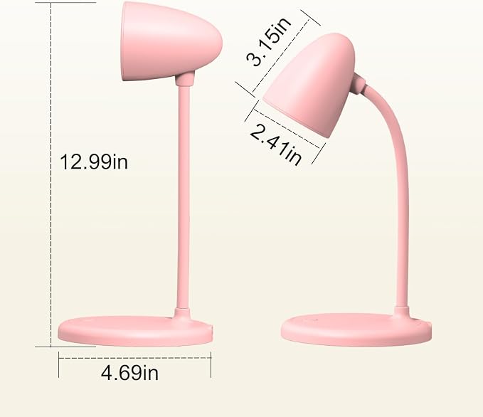 LED Desk Lamp for Home Office, 3 Light Colors, Table Lamp, Dimmable Reading - Image 2