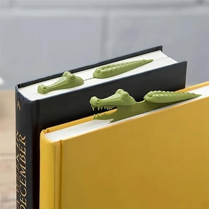 Crocodile Bookmark – Funny Alligator Book Clip for Kids & Book Lovers – Cute Animal-Shaped Page Marker – Unique Gift for Readers & Students