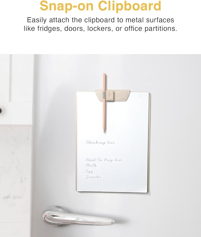 LHiDS Magnetic Clipboard – Slim Leather Writing Board - Image 5