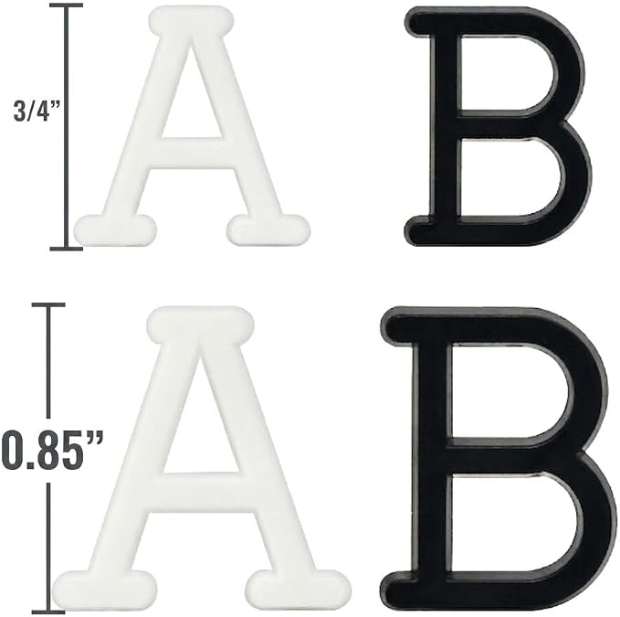Pre-Cut Letters for Felt Letter Board, 739 Pieces Including Characters - Image 3