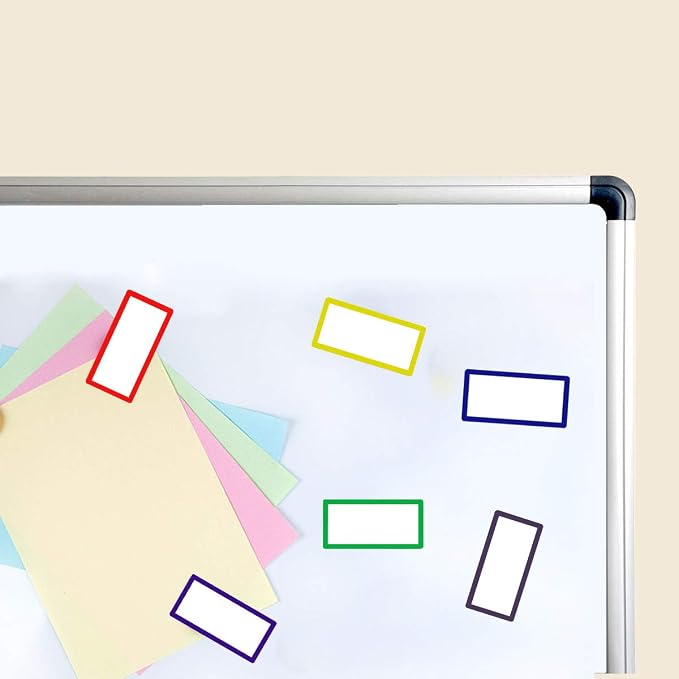 ZHIDIAN Magnetic Dry Erase Labels 2.1" x 1.2", Blank Name Tags Plates - Image 5