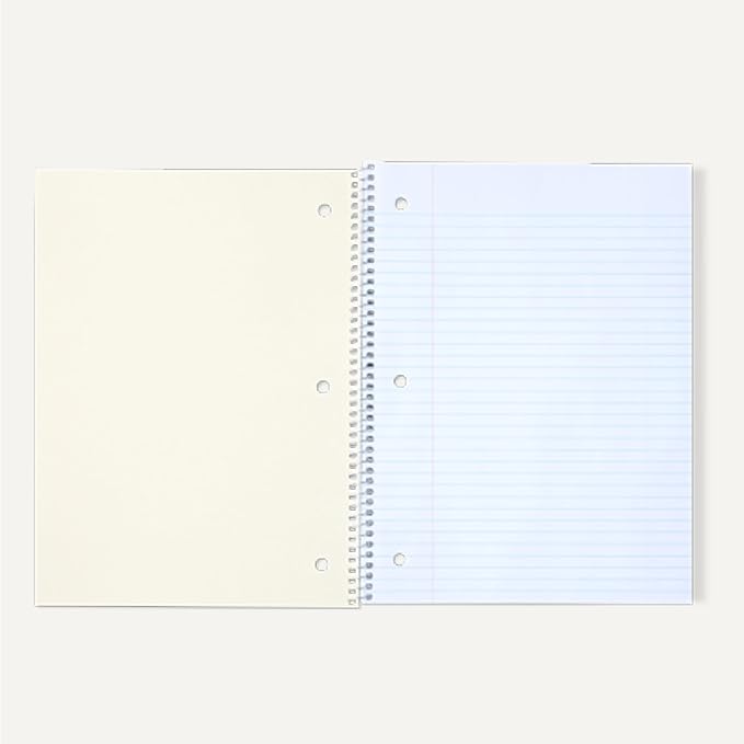 Amazon Basics Wide Ruled Spiral Notebook, - Image 4