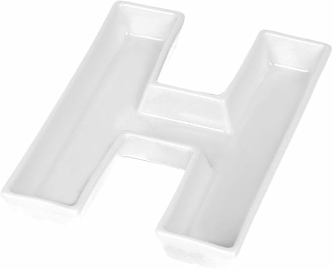 Coffeezone Small Candy Dishes in Ceramic Letter Shape by Coffeezone