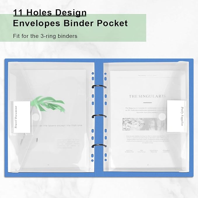 Clear Binder Folders, Binder Organizer - Image 3