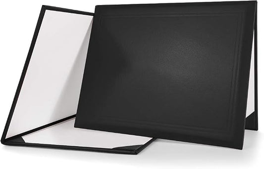 GraduationMall 8.5"x11" Smooth Padded Diploma Cover Certificate Holder Black by GraduationMall%C2%AE
