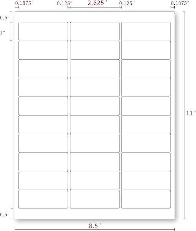 Address Labels for Printer 750 Labels - Image 2