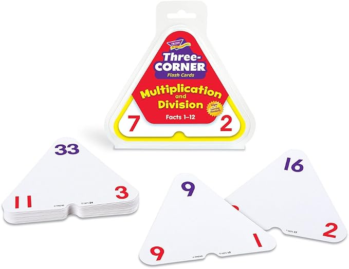 Trend Enterprises: Three-Corner Multiplication and Division Flash Cards - Image 2