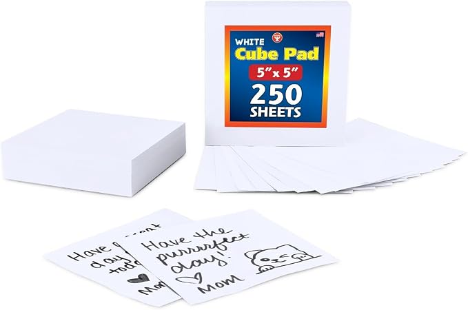 Hygloss Note Paper Cube Pad by HyglossProductsInc