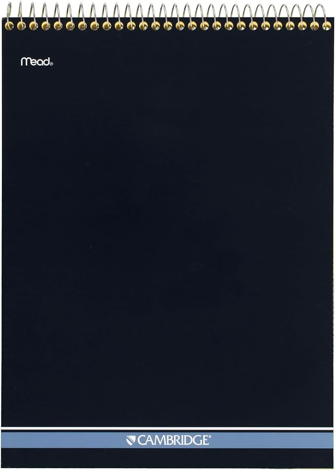 Mead Writing Pads, Wide Ruled Paper, 8-1/2" x 11", 70 Sheets, Memo Pads by Mead