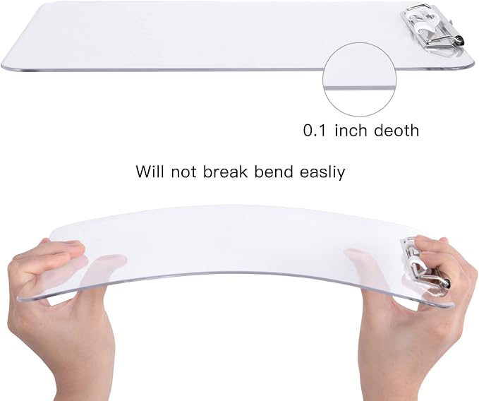 Hongri Plastic Clipboard with Pen Holder, Nurses and Women, Low Profile Clip - Image 3