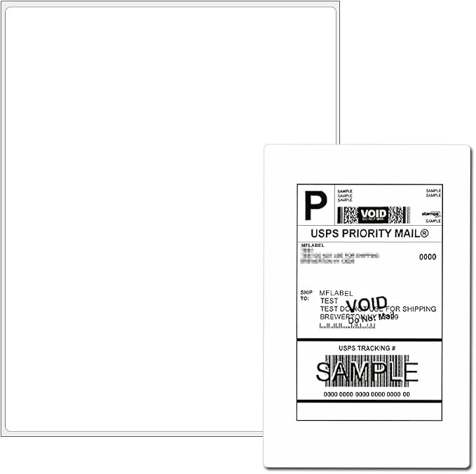 Full Sheet Address Shipping Labels - Image 3