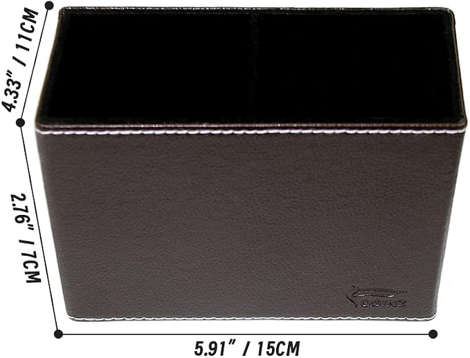 Pen Pencil Holder Cup Container PU Leather Desk Organizer Stand Decor Brush - Image 5