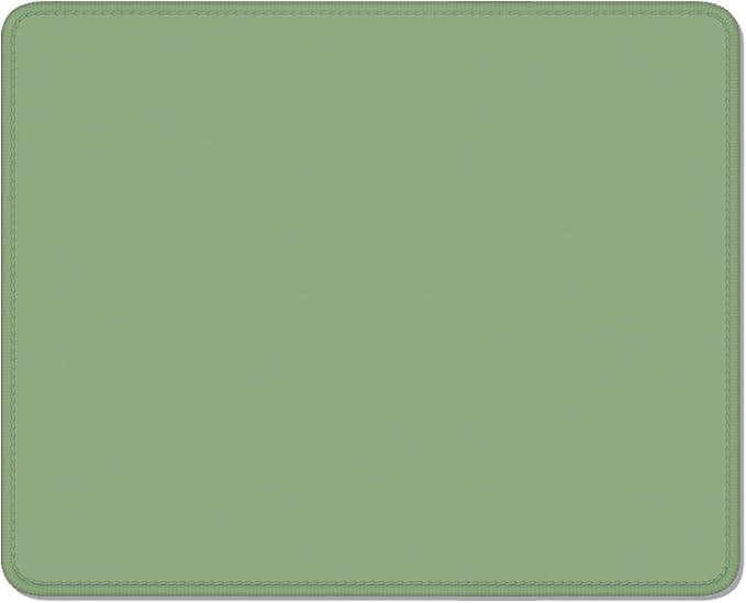 Auhoahsil Green Mouse Pad, 12 x 10 Inch Square Mousepad, 3mm Thick Rubber Mouse by Auhoahsil