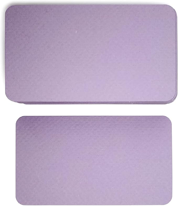 PPAPPAPPIYO 3.5x2 rounded corner index cards180gsm Thick Cardstock, Blank - Image 3