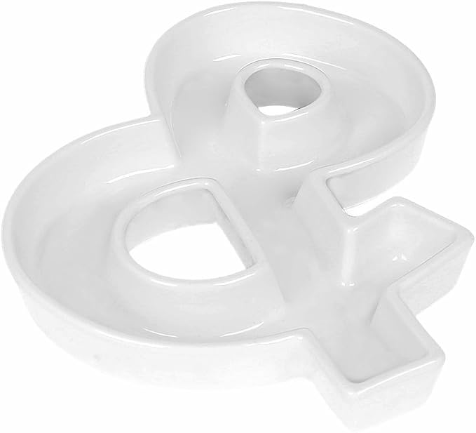 Coffeezone Ceramic Letter Dish & Plates by Coffeezone