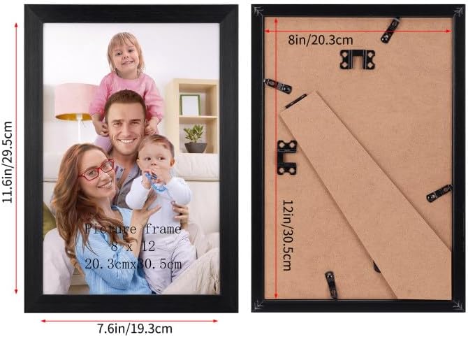 Giftgarden 8x12 Picture Frame Black, 12 Pack - Image 6
