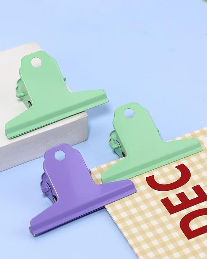 2PCS Extra Large Binder Clips Metal Bulldog Clips Large Paper Clamps Holder - Image 5