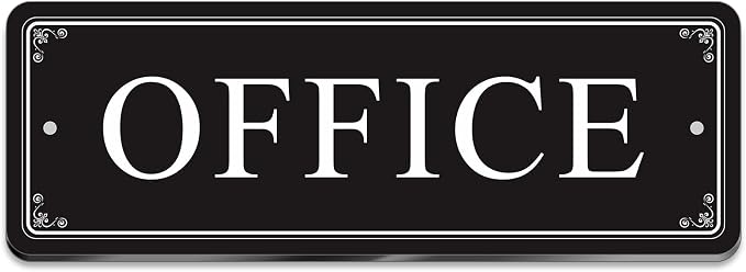 ASAVI “OFFICE” Acrylic Door Sign – Waterproof & Fade-Resistant Office Label by Unknown