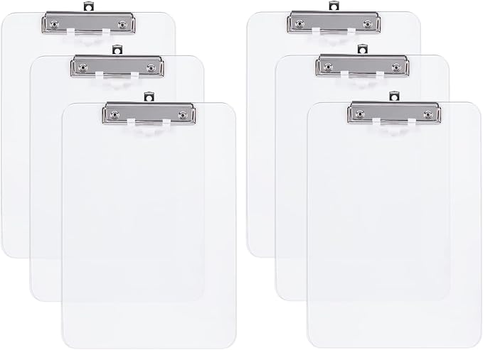Hongri Plastic Clipboard with Pen Holder, Nurses and Women, Low Profile Clip by Hongri