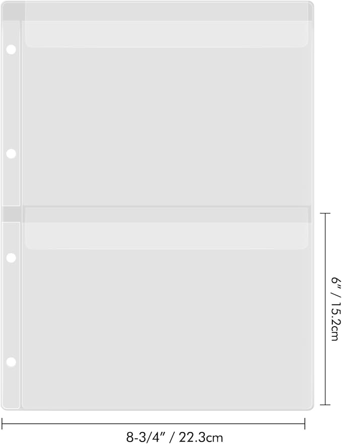 20 Sheet Binder Pockets Inserts - Image 4
