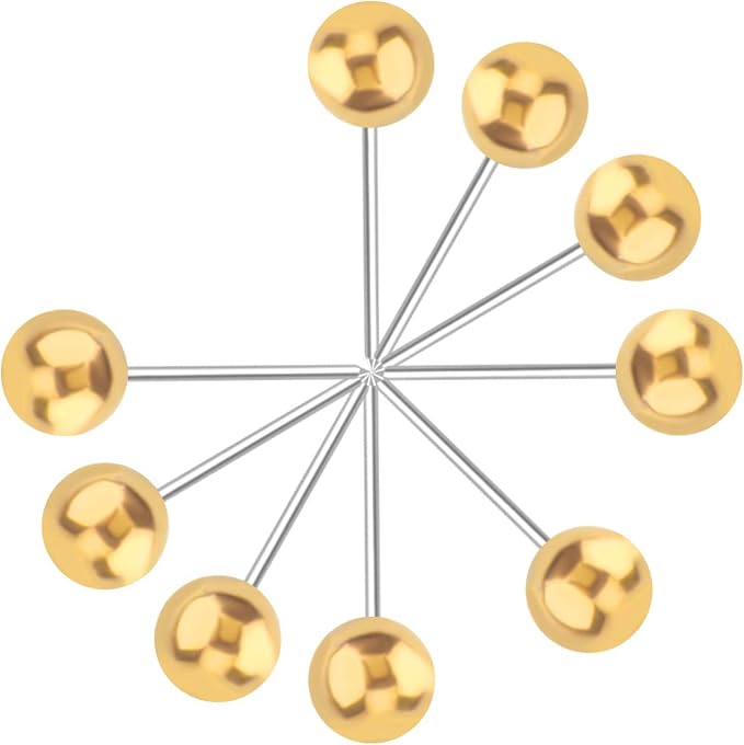 Push Pins Map Tacks 1/8-Inch Retro Metallic Color Beads Head Marking Push Pins - Image 3