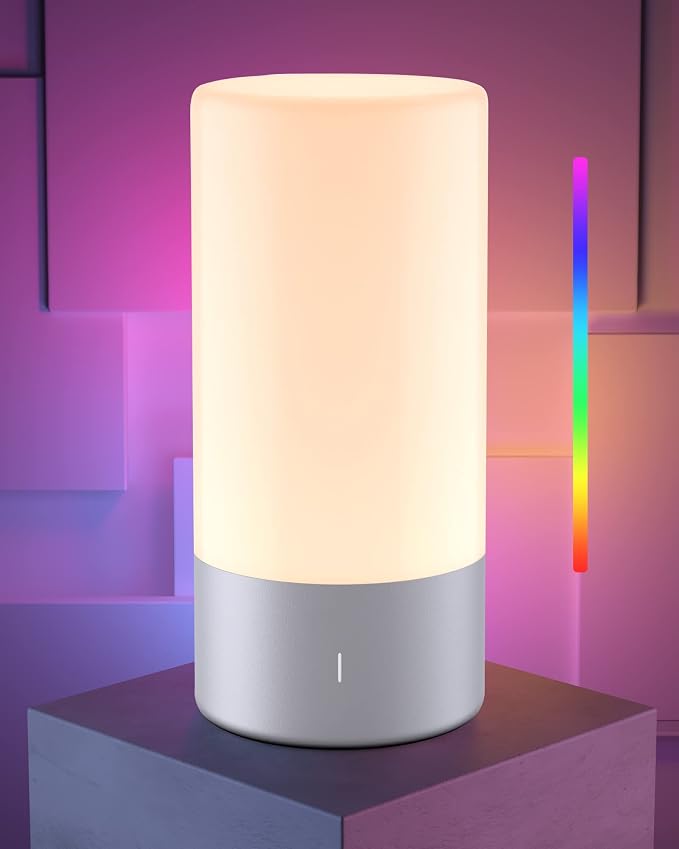 ROOTRO Table Lamp, Bedside Touch Control Lamp by ROOTRO