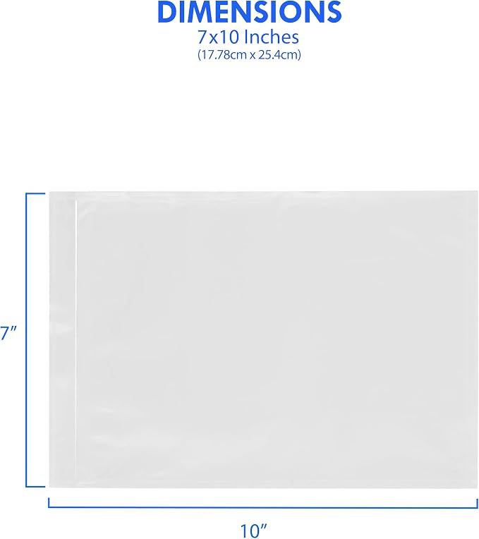 1000 Count 7" x 10" Shipping Label Envelopes, Top Loading - Image 3