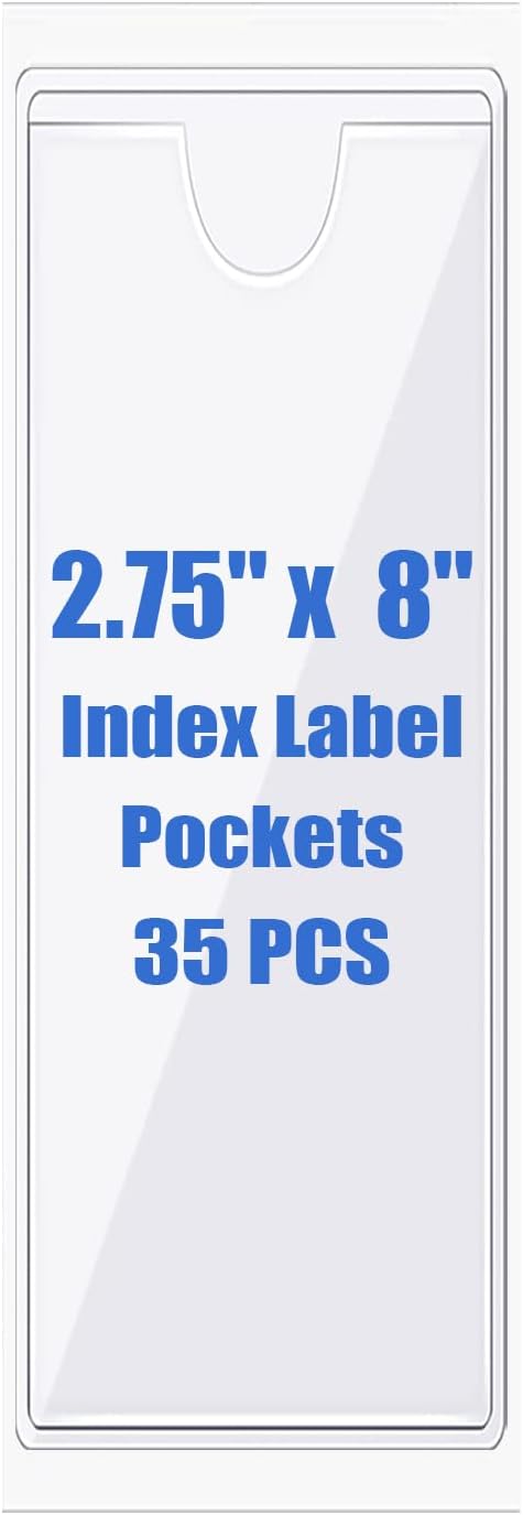 Origin-Joy 35 PCS Self Adhesive Index Card Pockets by Origin-Joy