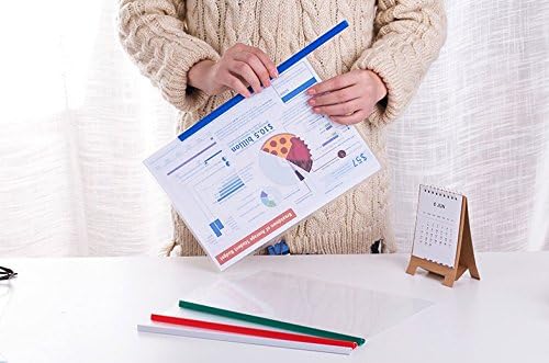 Plastic File Folder 10mm Sliding Bar Report Covers, 40 Sheet Capacity, - Image 7