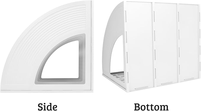SAYEEC 2Pcs Magazine Holder Plastic File Sorter Binder Holder - Image 5