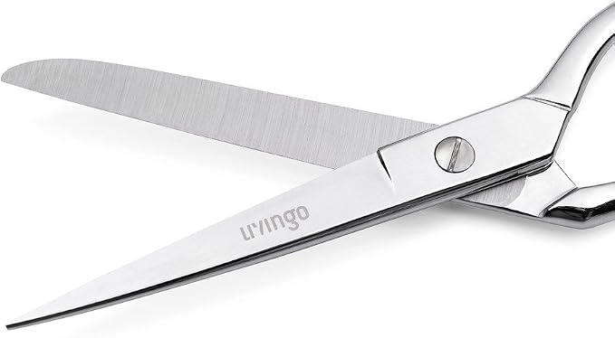 LIVINGO 8" Professional Heavy Duty Tailor Fabric Scissors, Dressmaker Sewing - Image 4