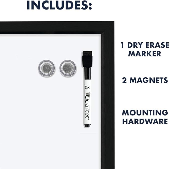 Quartet Magnetic Whiteboard, 17 x 23 inches White Board, Dry Erase Board - Image 4